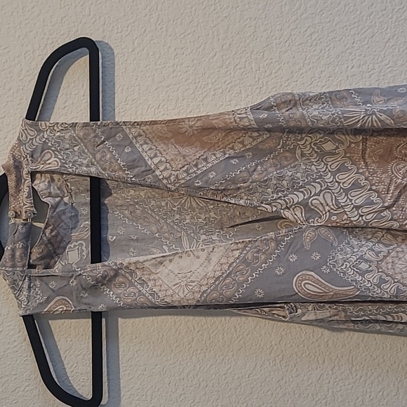 Free People Intimately Pink/Blue Muted Pallet Sleeveless Dress Size M - Picture 4 of 9